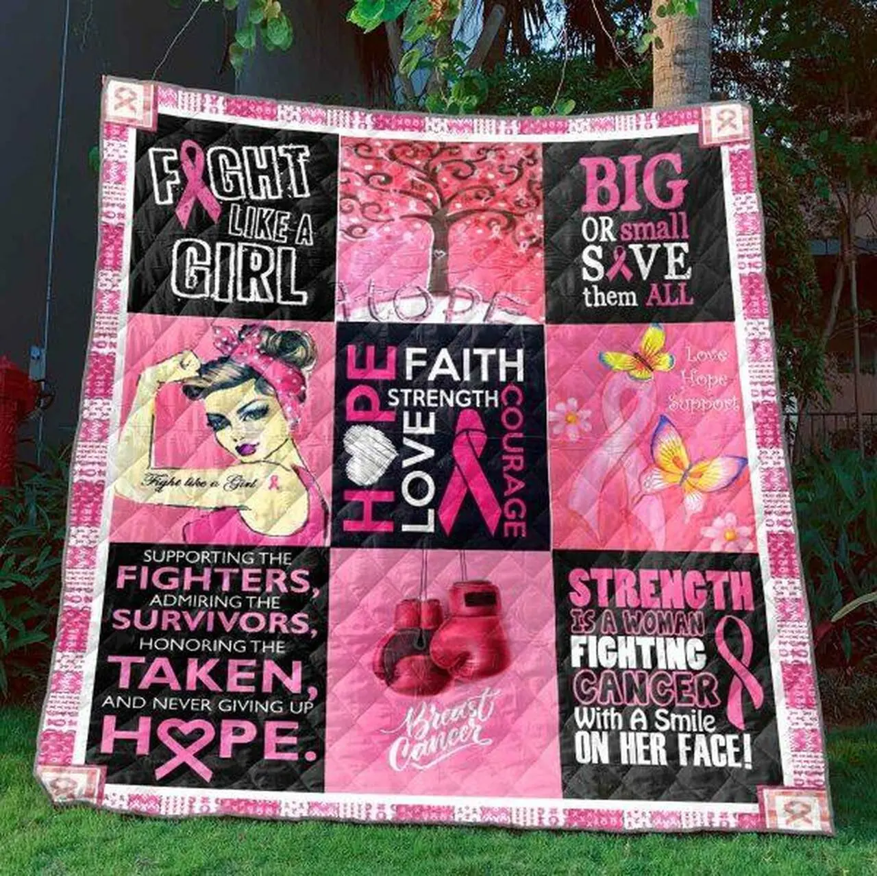 Pink Warriors Quilt Blanket Ylh5 Quilt and Home Decor