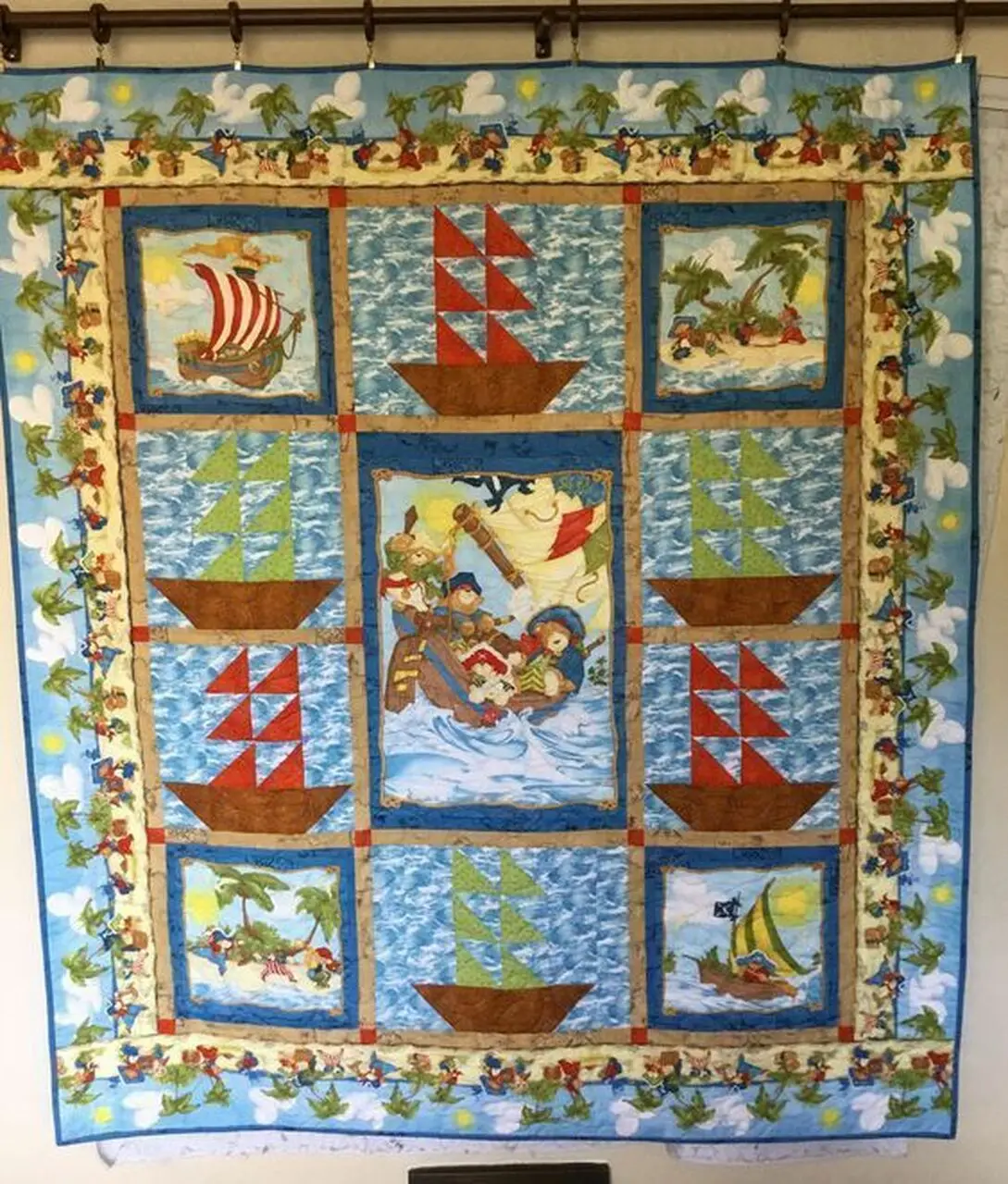 Pirate Child Hur Quilt Bevrlr and Home Decor