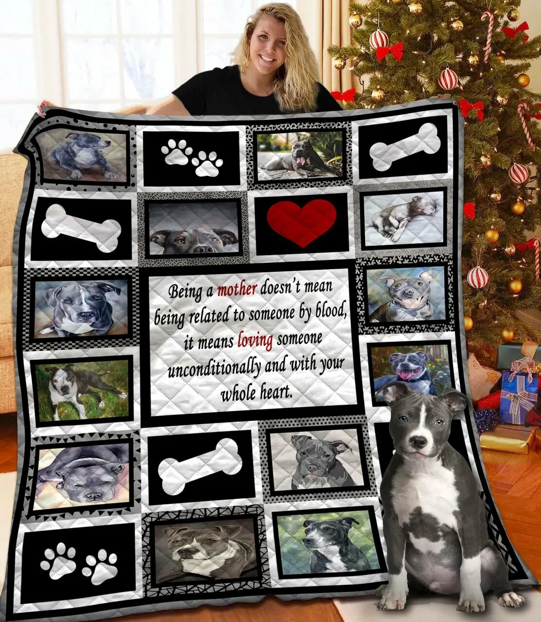 Pitbull Bbb051142Nb Quilt Blanket and Home Decor