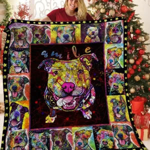 Pitbull JFJ11414 3D Customized Quilt 2707 and Home Decor