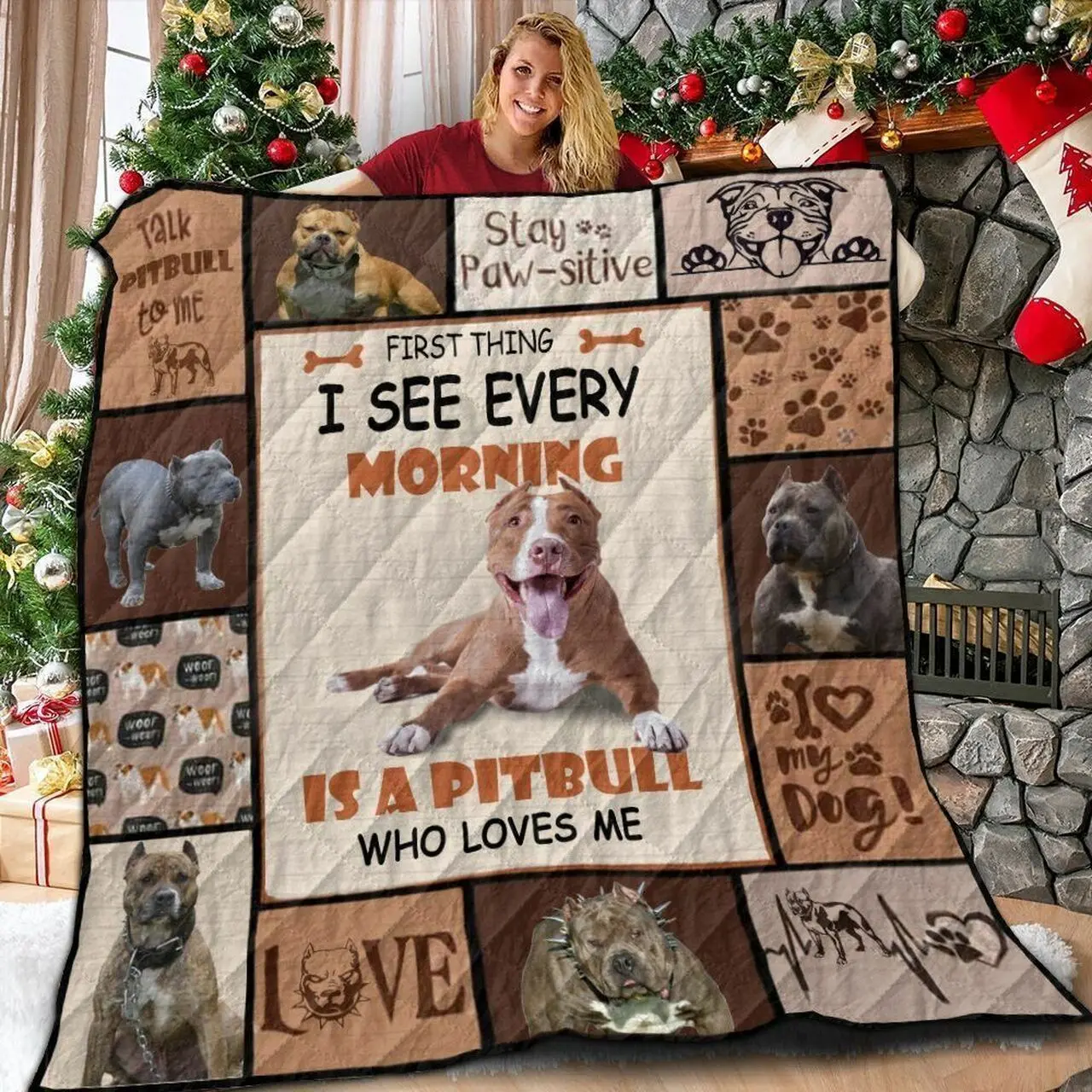 PitBull Morning The Empress 3D Customized Quilt and Home Decor
