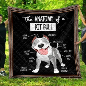 Pitbull Quilt Blanket Dhc0701241Vt and Home Decor