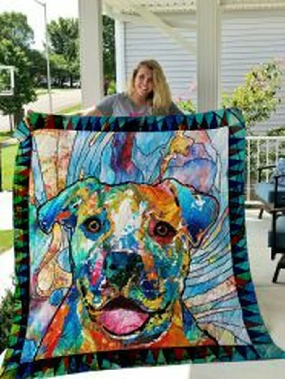 Pitbull Quilt Blanket Lukl3W Dhc0301876Dd and Home Decor