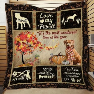 Pitbull Quilt Tdhzp and Home Decor