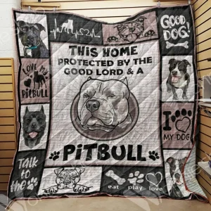 Pitbull Wonnie Lovely V3 3D Customized Quilt and Home Decor
