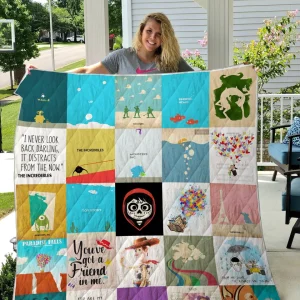 Pixar Quilt Blanket For Fans and Home Decor