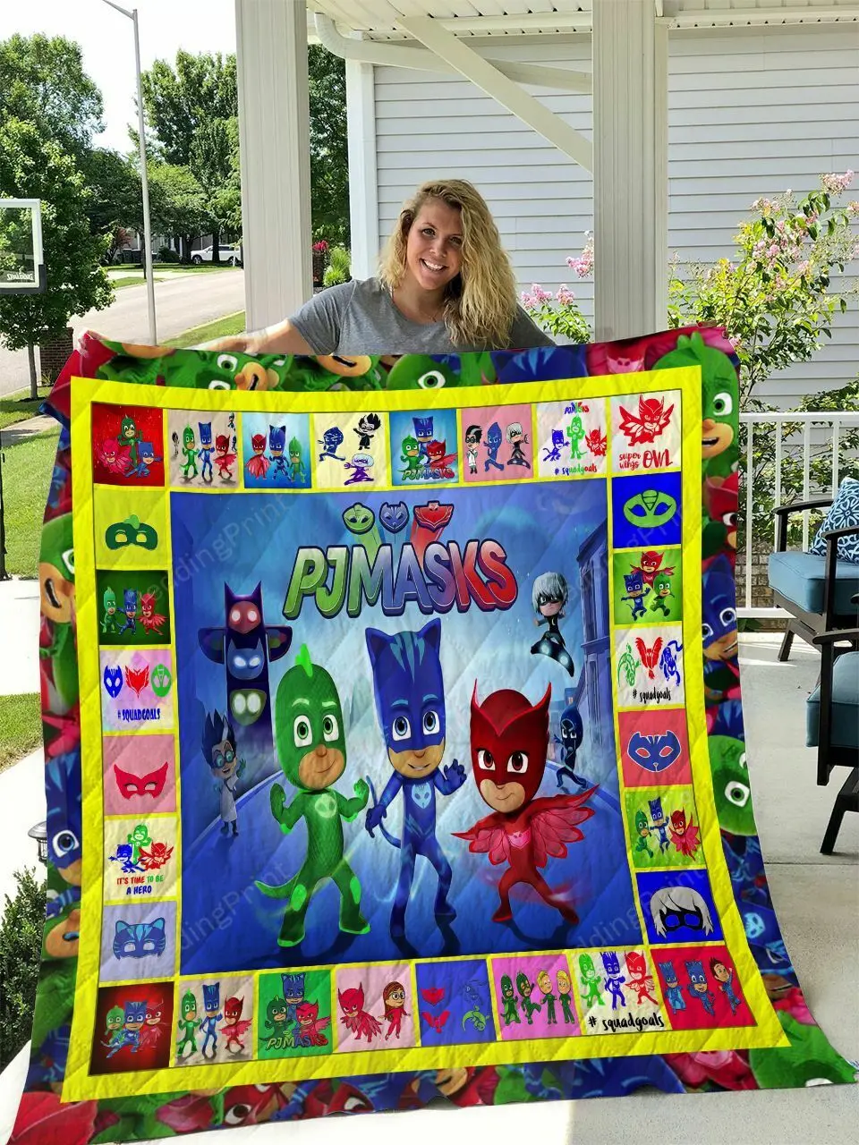 Pj Masks Quilt Blanket and Home Decor