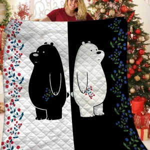 Polar Bear JFJ11448 3D Customized Quilt 2707 and Home Decor