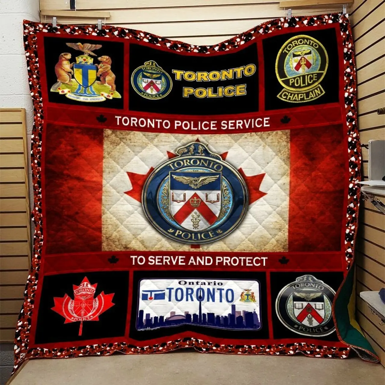 Police Quilt Blanket Dhc0910668Vt and Home Decor