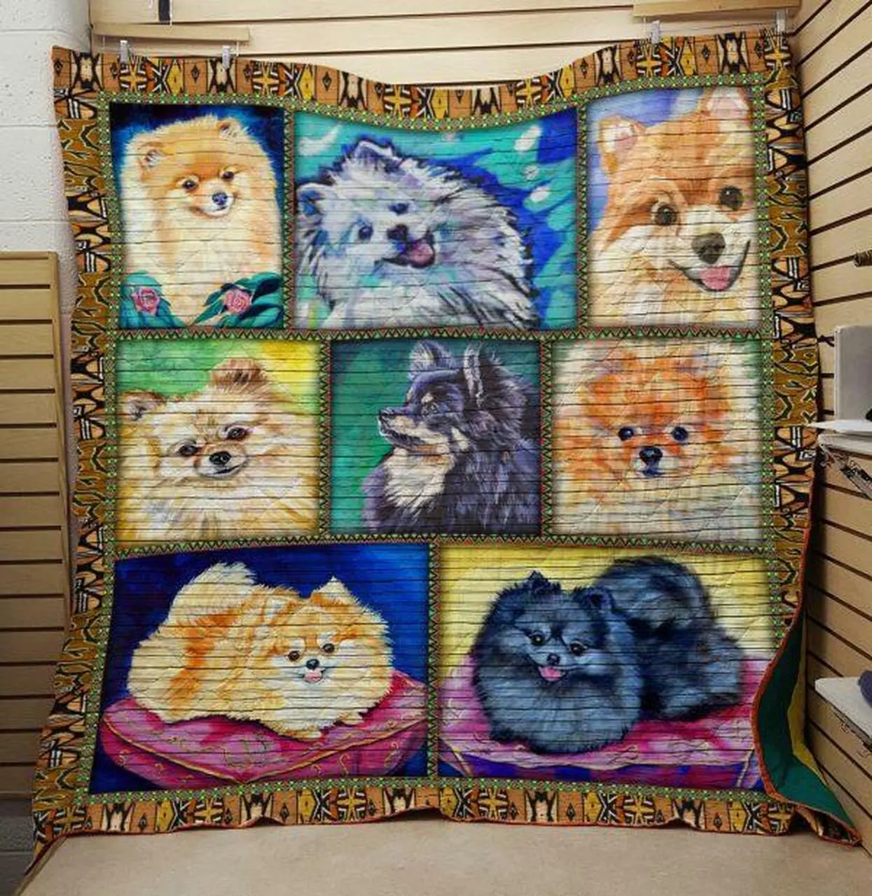 Pomeranian 8030080 Quilt Blanket Quilt and Home Decor