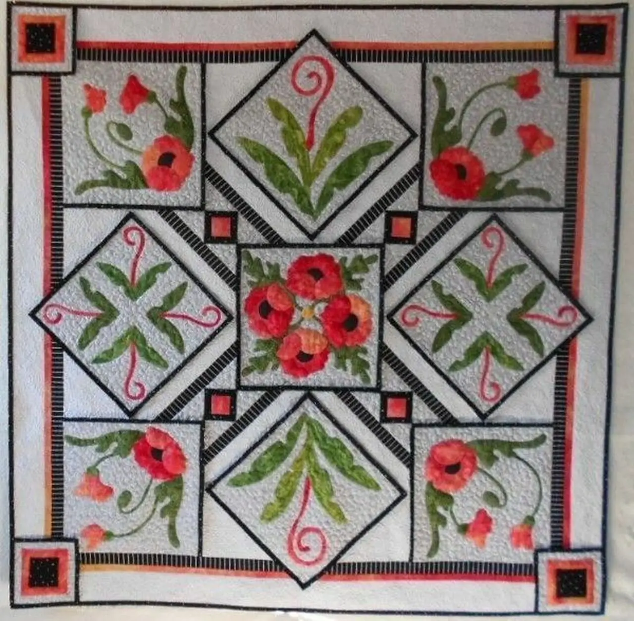 Poppies Quilt Tdhkd and Home Decor