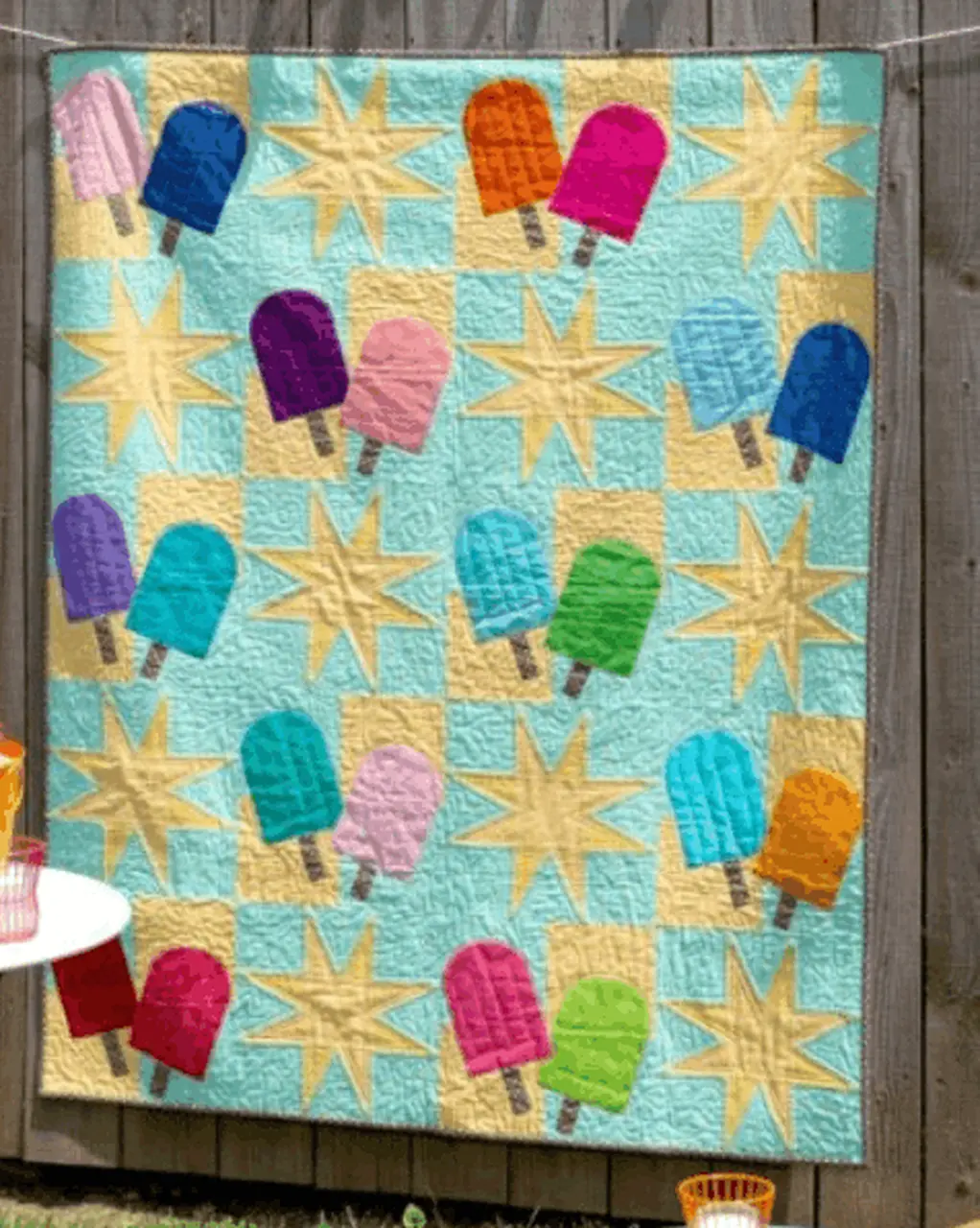 Popsicle Sticks Quilt Tdhed and Home Decor
