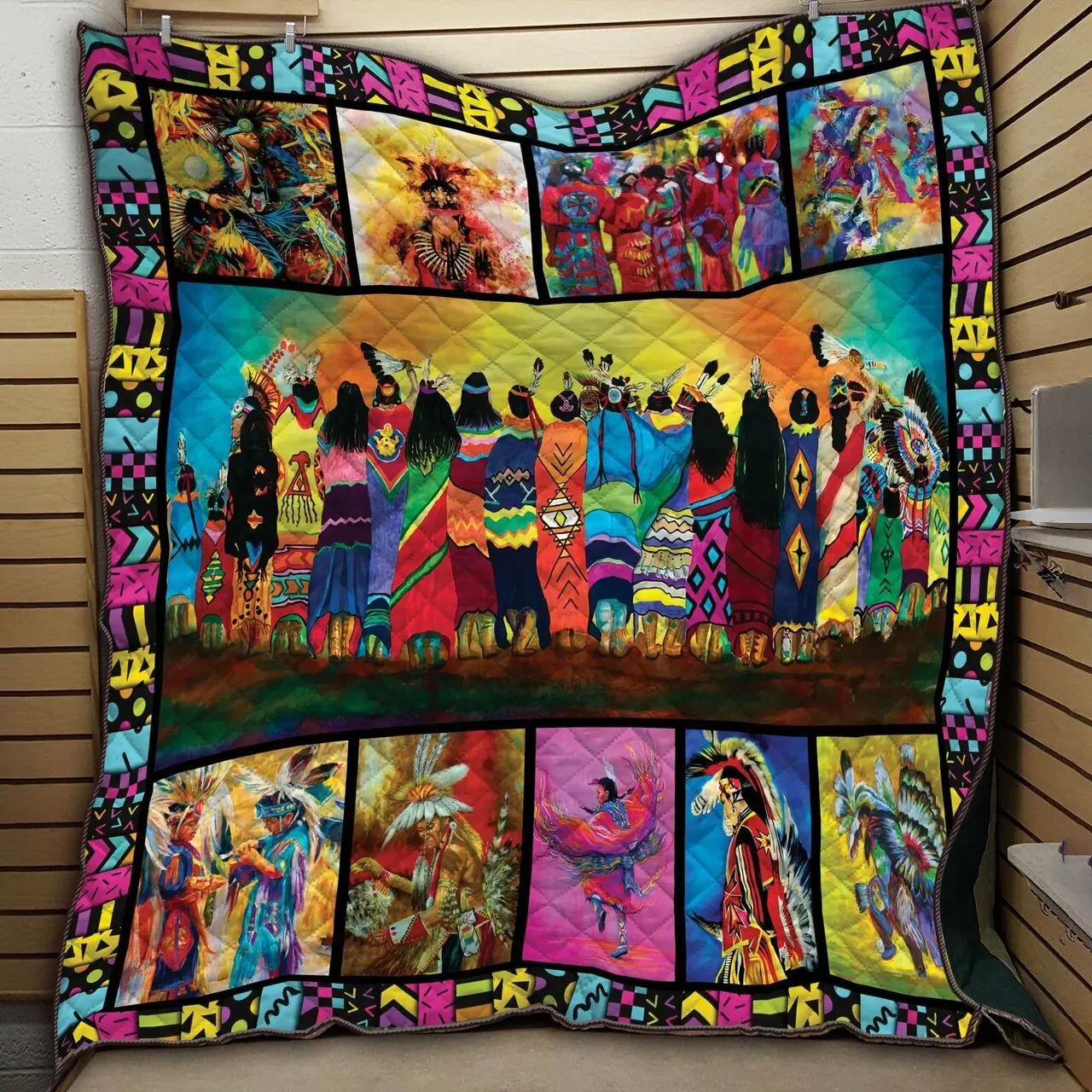 Pow Wow Love It Quilt Blanket Dhc09121854Dd and Home Decor