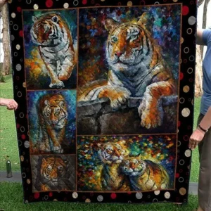 Pride Tiger Quilt Blanket Quilt and Home Decor