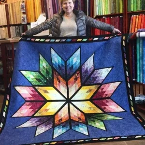 Prismatic Star Quilt Tdhzt and Home Decor