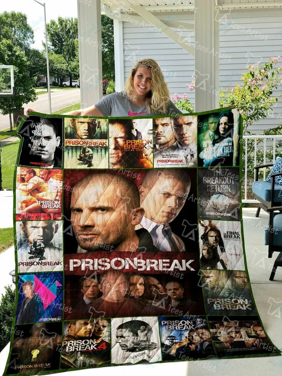 Prison Break Quilt Blanket 01935 and Home Decor