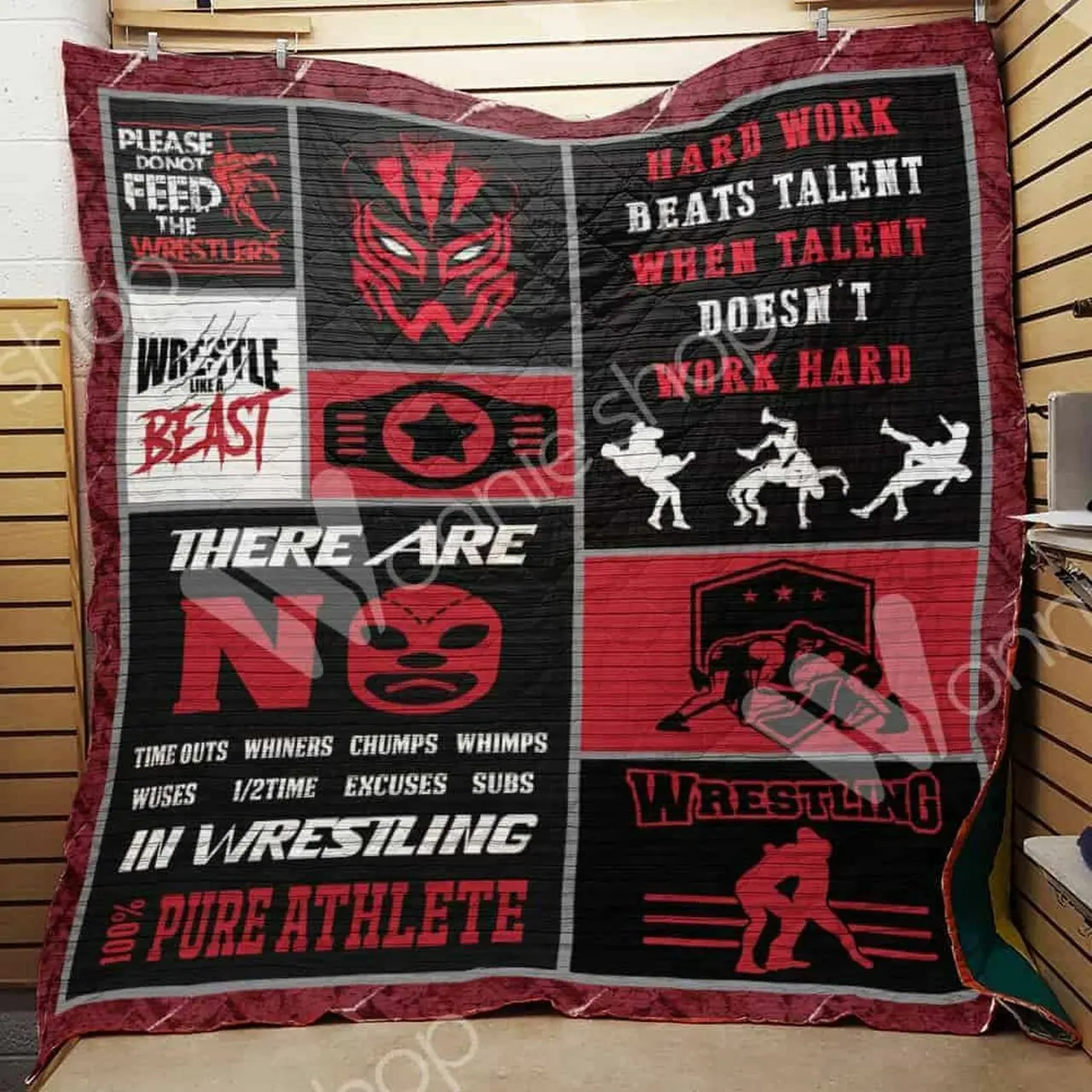 Professional Wrestling Quilt Blanket Dhc1102942Td and Home Decor