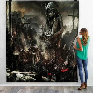 Ps3 Game Fallout 3 V 3D Customized Personalized Quilt Blanket and Home Decor