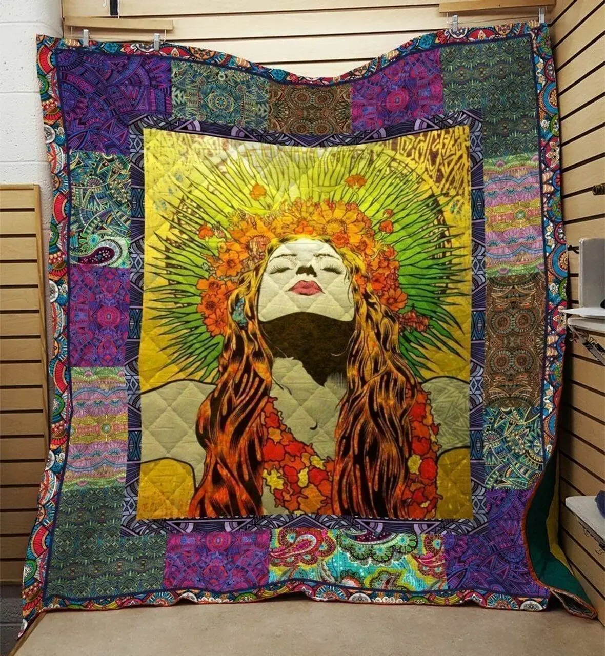 Psychedelic Woman Quilt Tdhcf and Home Decor