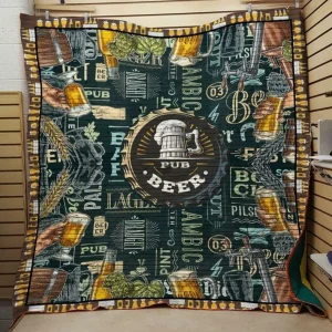 Pub Beer Quilt and Home Decor