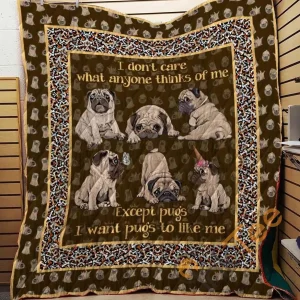 Pug 09 Blanket TH10072019 Quilt and Home Decor