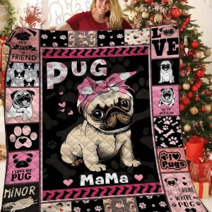 Pug JFJ11655 3D Customized Quilt 2707 and Home Decor