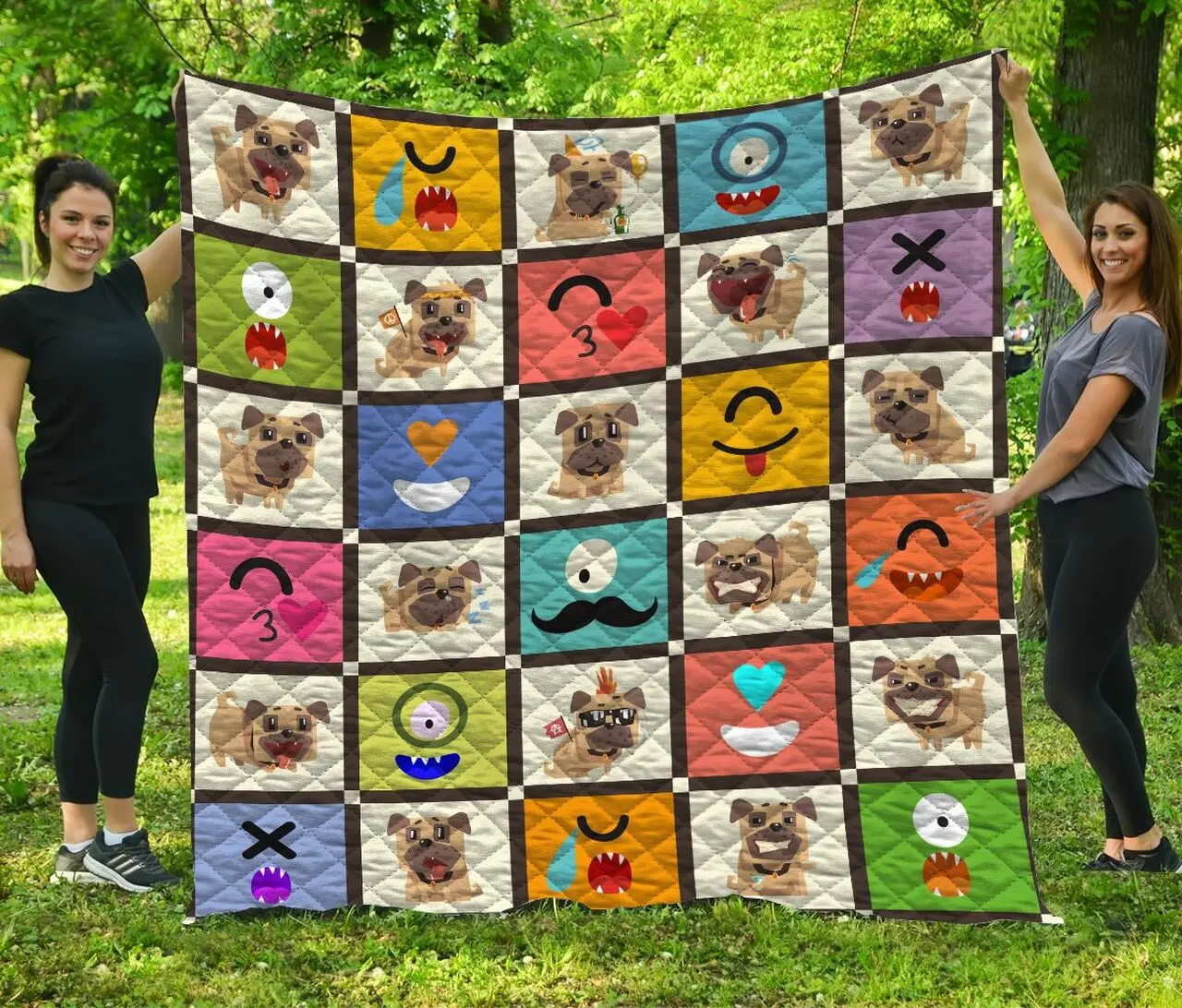 Pug Quilt Blanket Dhc1301503Vt and Home Decor
