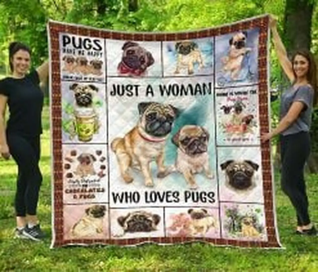 Pug Quilt Blanket Gj22M Dhc0301582Dd and Home Decor