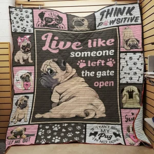 Pug Quilt Bt11_1008 Quilt and Home Decor