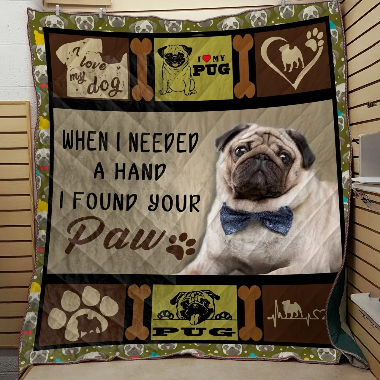 Pug Quilt Tdhpb and Home Decor