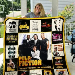 Pulp Fiction Quilt Blanket 01583 and Home Decor