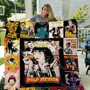 Pulp Fiction Quilt Blanket 0515 and Home Decor