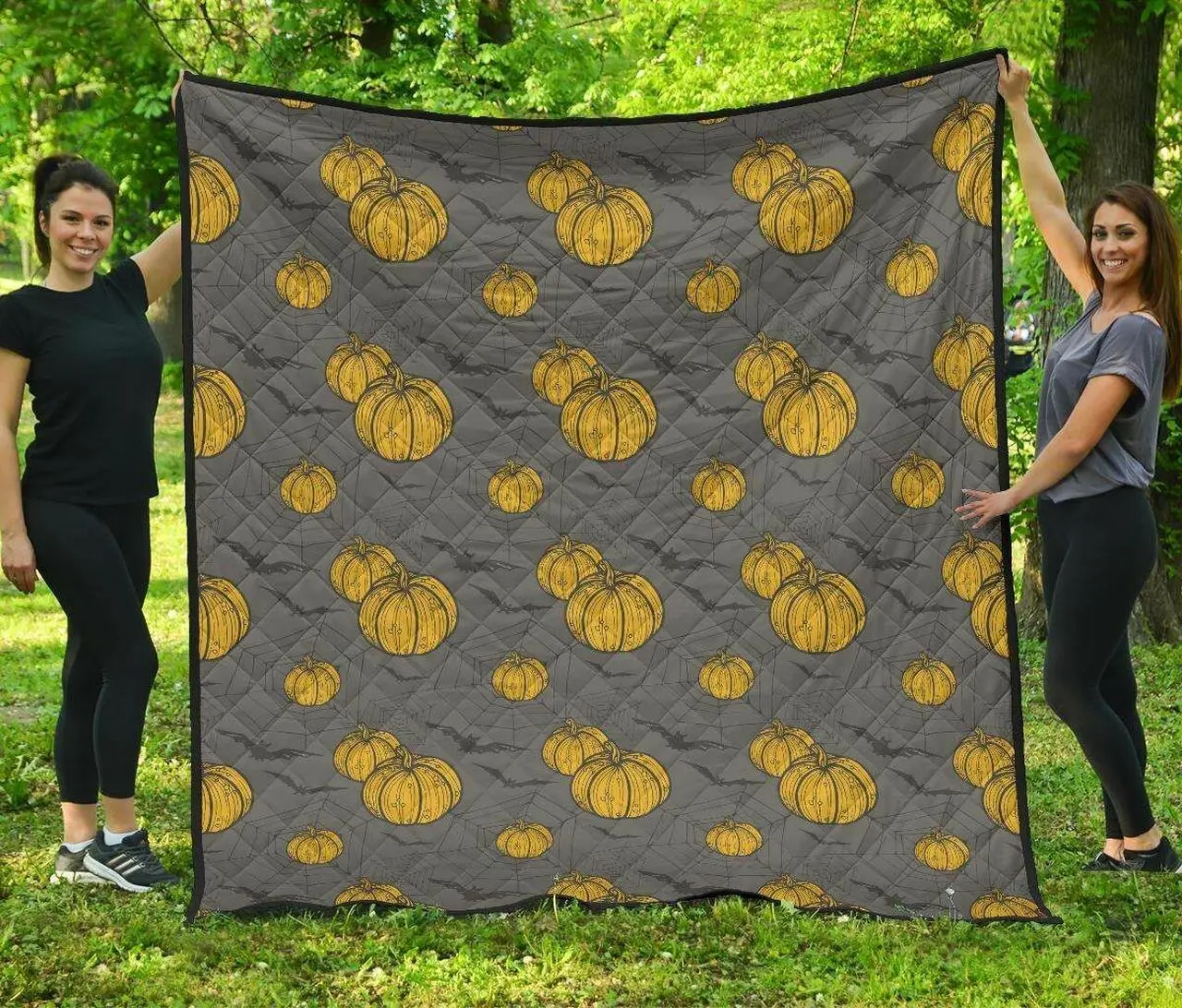 Pumpkin Cl12100568Mdq Quilt Blanket and Home Decor