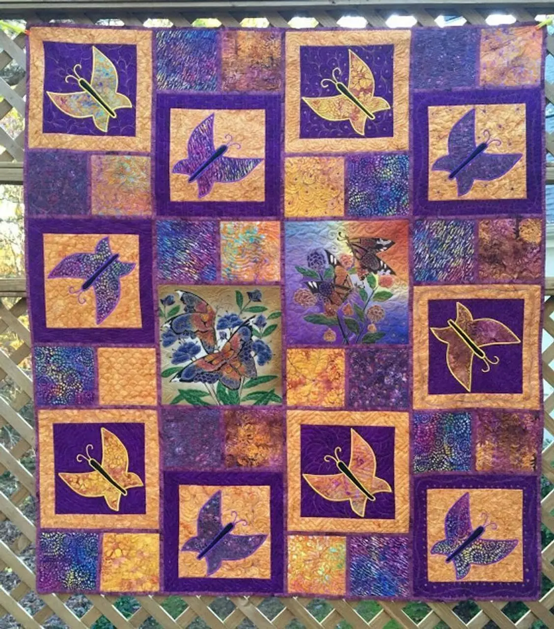 Purple Butterfly Quilt Tdhca and Home Decor
