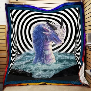 Purple Dragon Quilt Lb44 and Home Decor