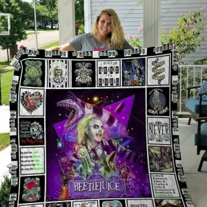 Qd Beetlejuice Quilt Blanket and Home Decor