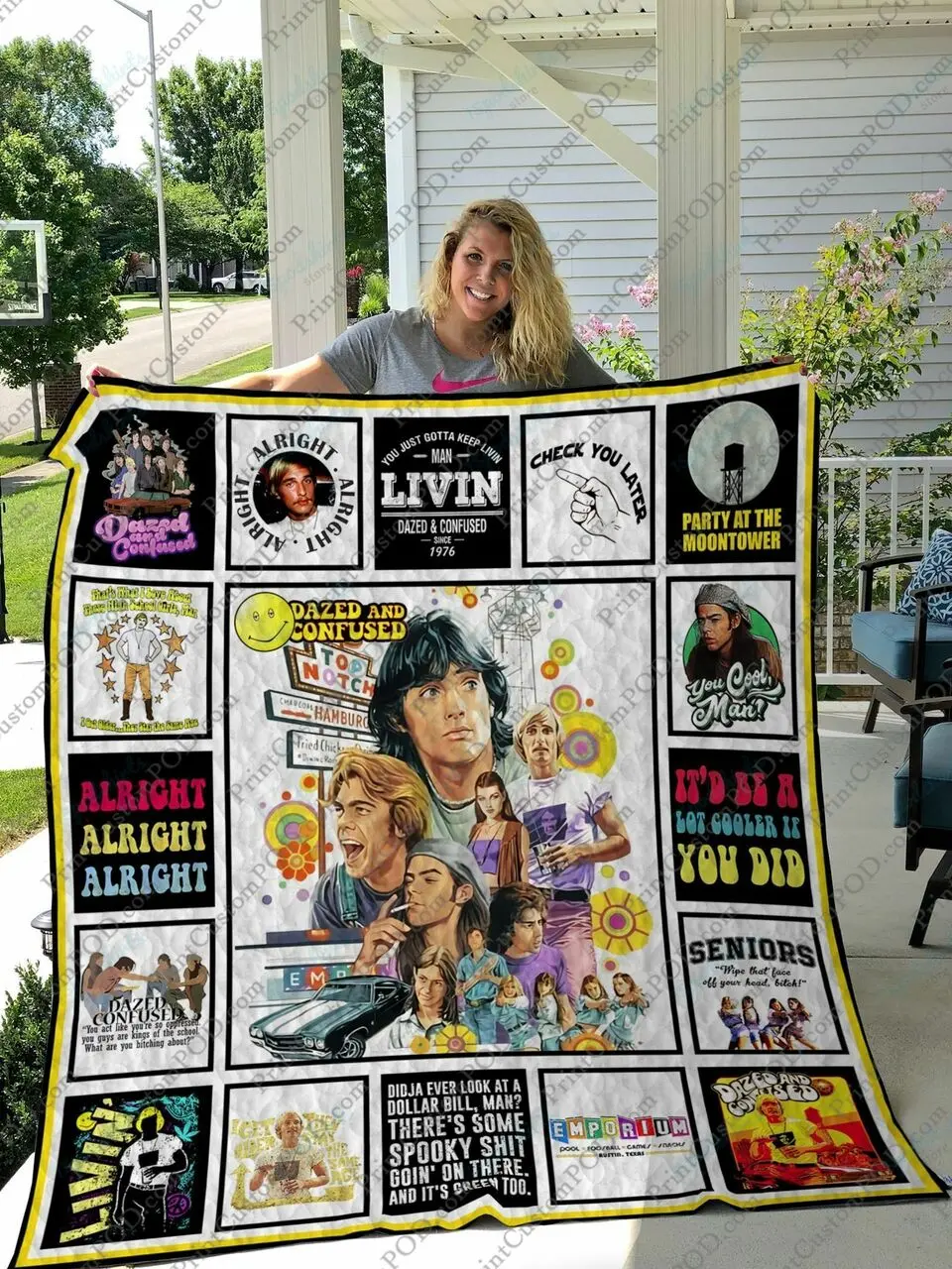 Qd Dazed And Confused Quilt Blanket and Home Decor