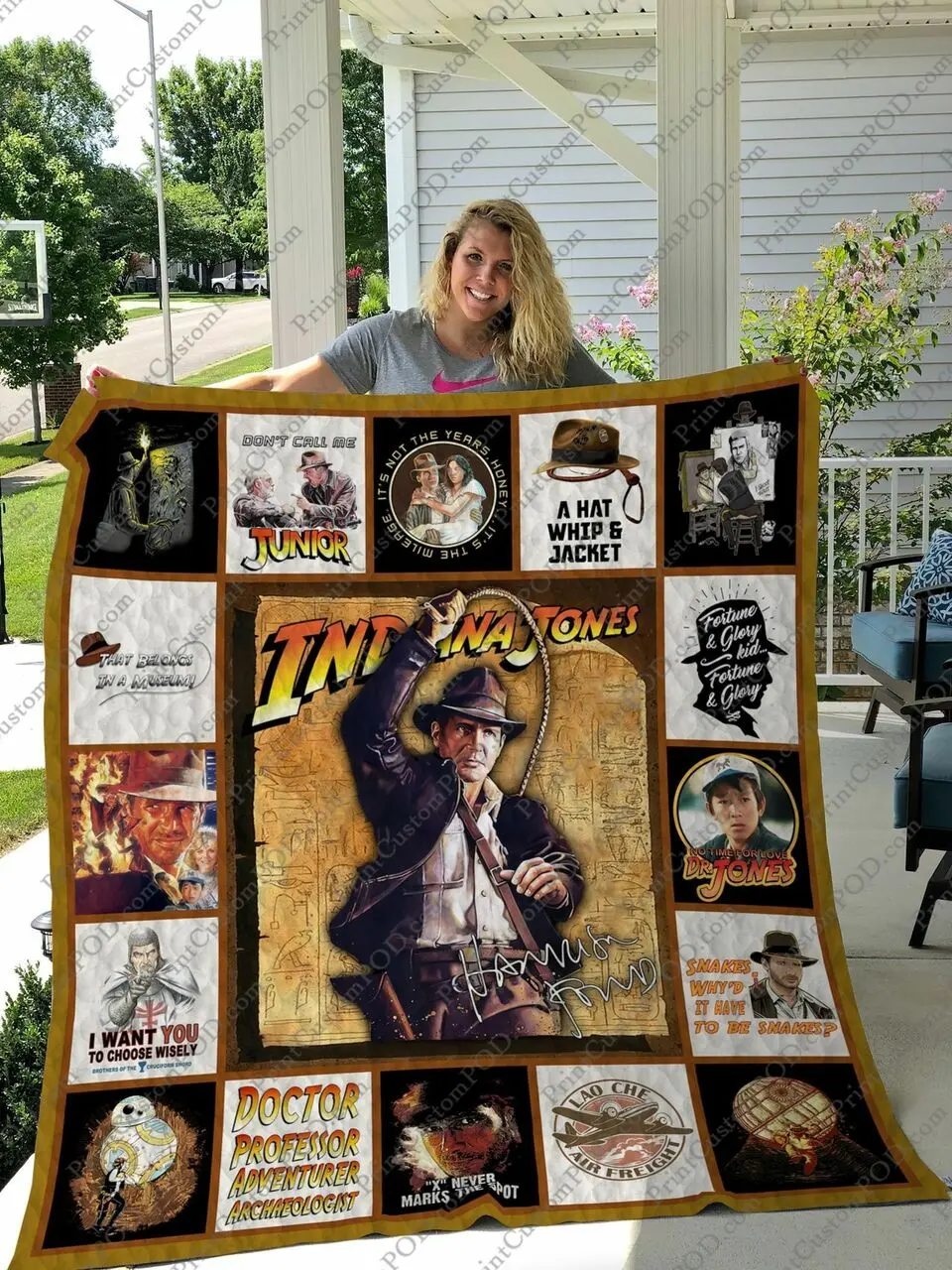 Qd_Indiana Jones Quilt Blanket and Home Decor