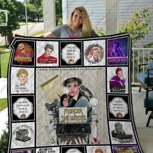 Qd Murder She Wrote Quilt Blanket and Home Decor