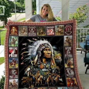 Qd Native American Quilt Blanket Ver 8 and Home Decor
