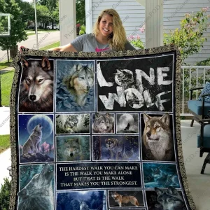 Qd The Lone Wolf Quilt Blanket and Home Decor