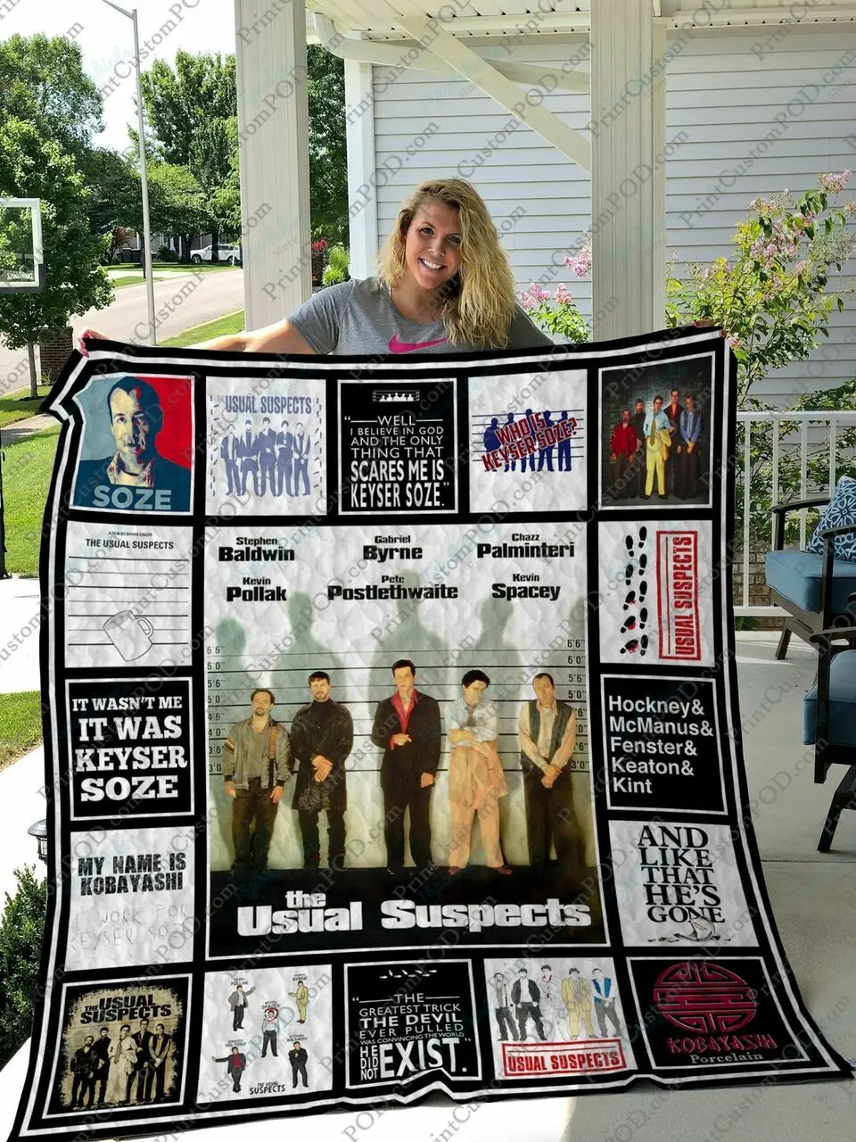 Qd The Usual Suspects Quilt Blanket and Home Decor