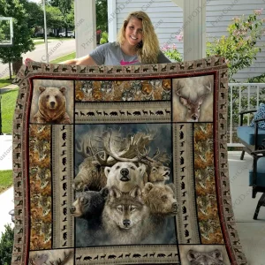 Qd Wild Animal Quilt Blanket and Home Decor