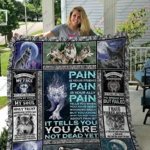 Qd Wolf Lovers Ver 2 Quilt Blanket and Home Decor