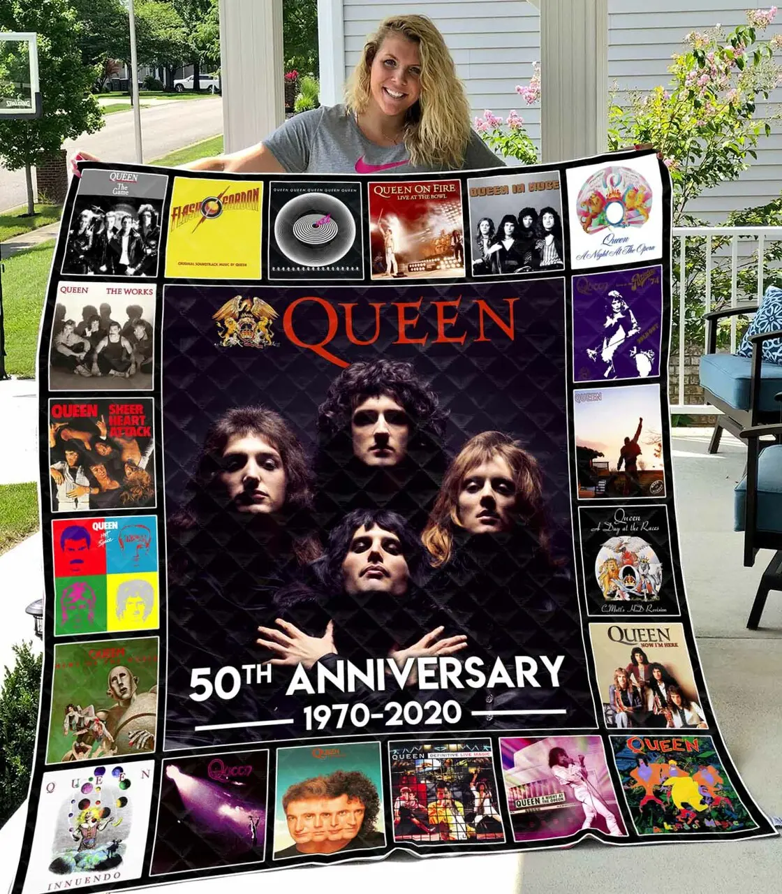Queen Band H89 Quilt and Home Decor
