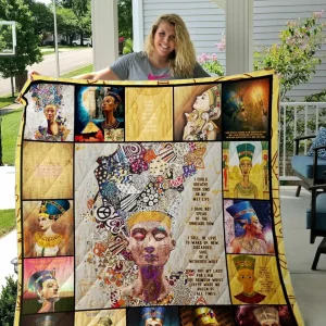 Queen Nefertiti Quilt Blanket and Home Decor