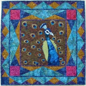 Queen Peacock Quilt Tdhqf and Home Decor