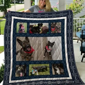 Qui28009 German Shepherd Quilt Blanket and Home Decor