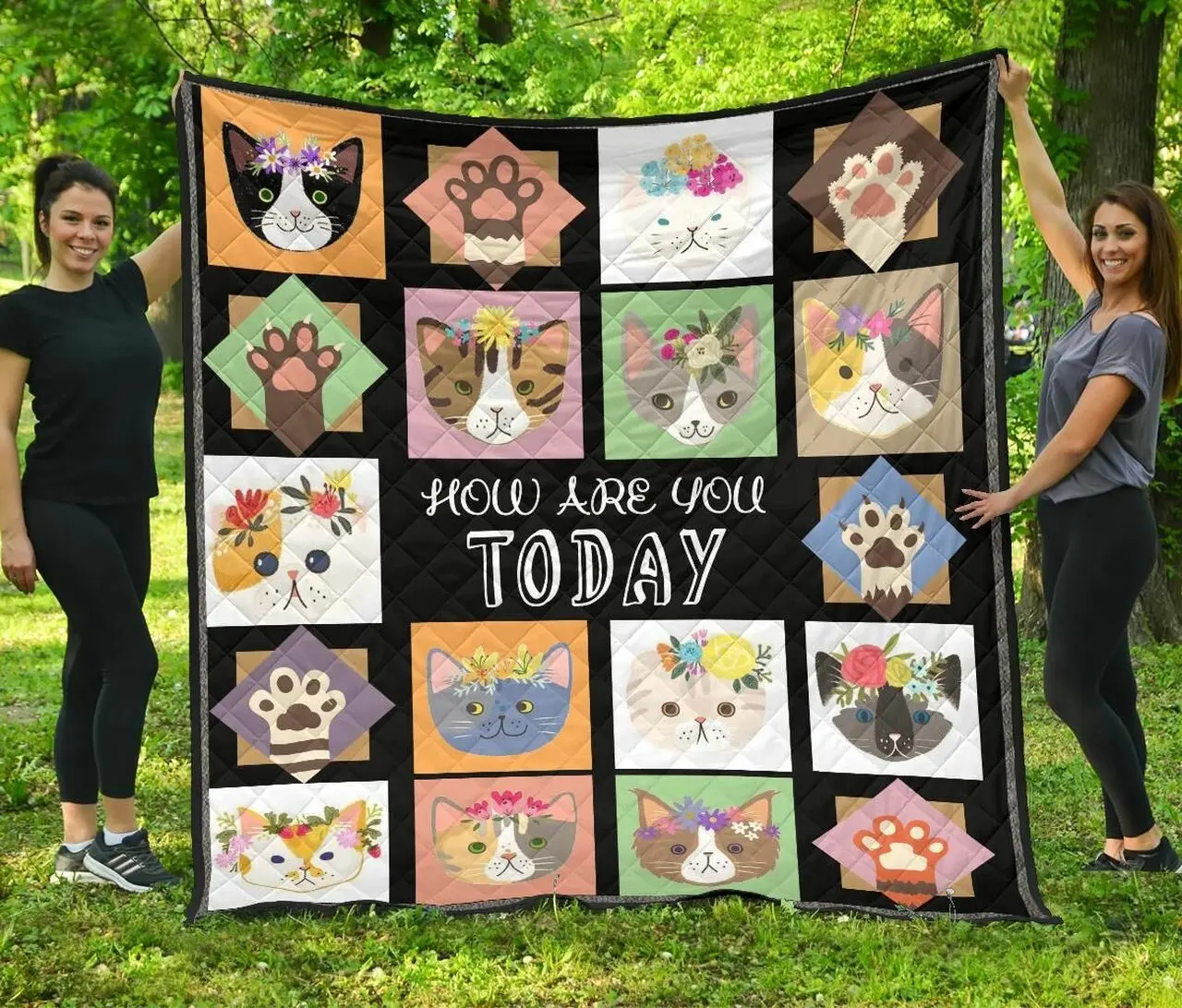 Quilt Blanket For Cat Lovers 01 Dhc131229Dd and Home Decor