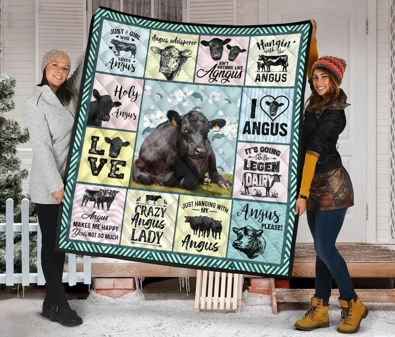 Quilt Blanket For Cow Lovers 04 Dhc02012047Td and Home Decor